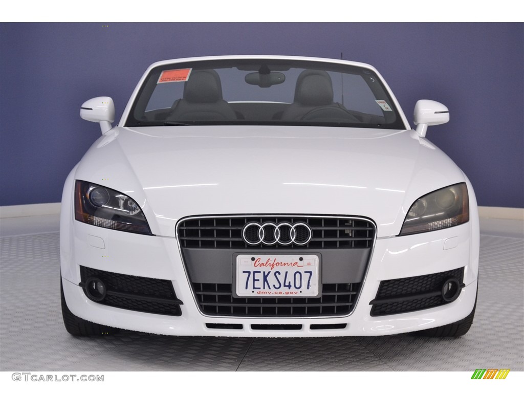 2008 TT 2.0T Roadster - Ibis White / Black photo #2