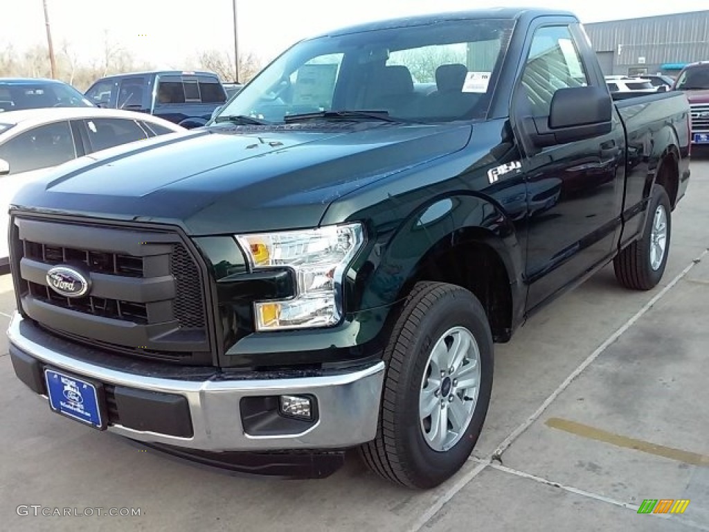 2016 F150 XL Regular Cab - Green Gem / Medium Earth Gray photo #7