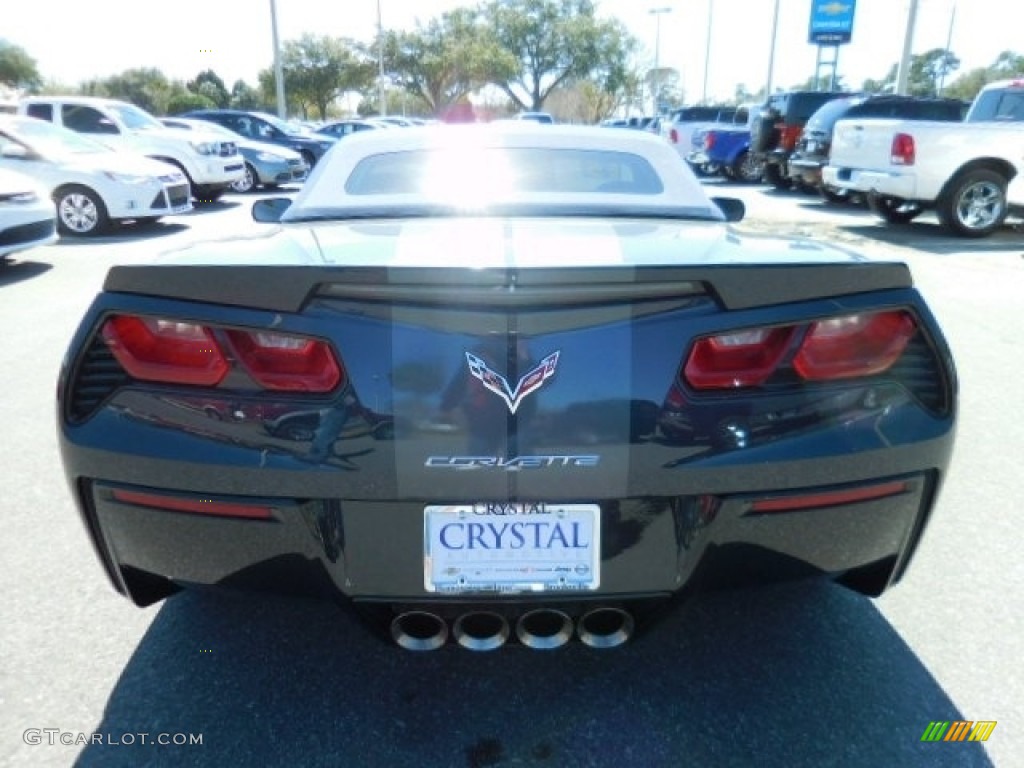 2015 Corvette Stingray Convertible - Night Race Blue Metallic / Kalahari photo #6