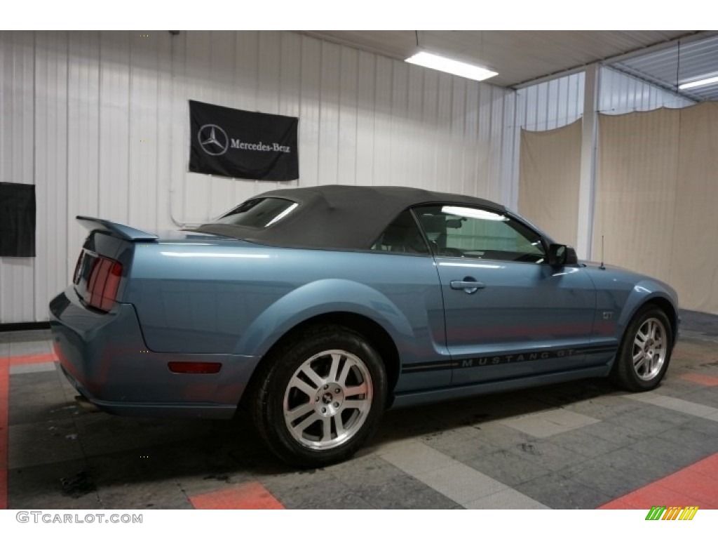 2006 Mustang GT Premium Convertible - Windveil Blue Metallic / Red/Dark Charcoal photo #7