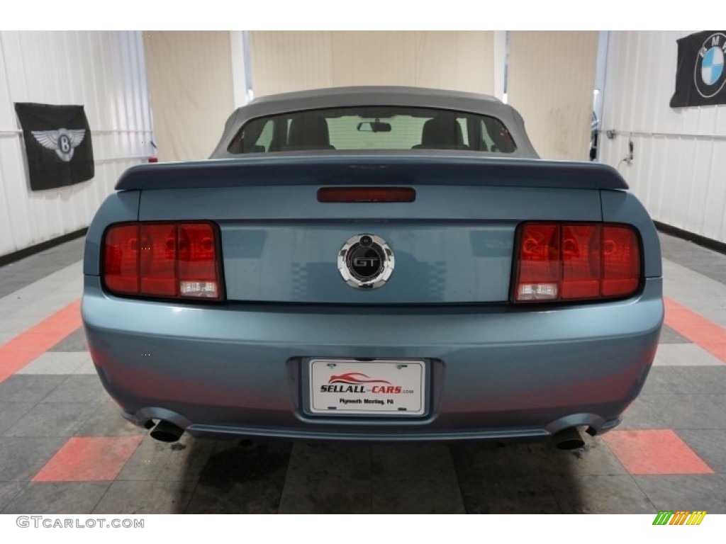 2006 Mustang GT Premium Convertible - Windveil Blue Metallic / Red/Dark Charcoal photo #9