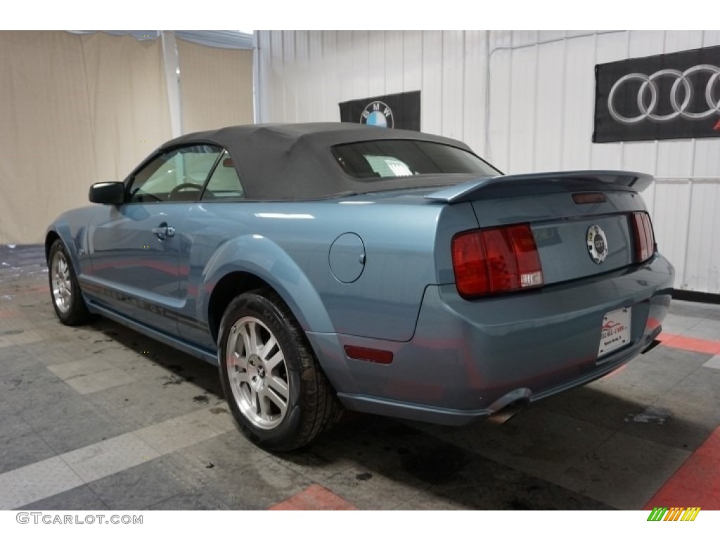 2006 Mustang GT Premium Convertible - Windveil Blue Metallic / Red/Dark Charcoal photo #10