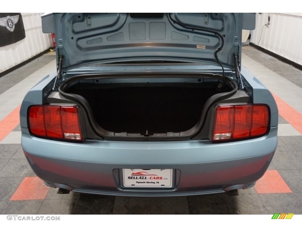 2006 Mustang GT Premium Convertible - Windveil Blue Metallic / Red/Dark Charcoal photo #26