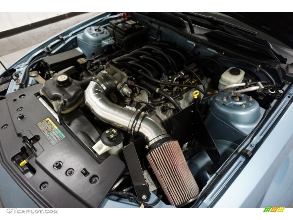 2006 Mustang GT Premium Convertible - Windveil Blue Metallic / Red/Dark Charcoal photo #54