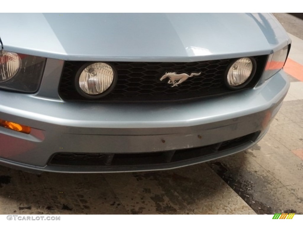 2006 Mustang GT Premium Convertible - Windveil Blue Metallic / Red/Dark Charcoal photo #57