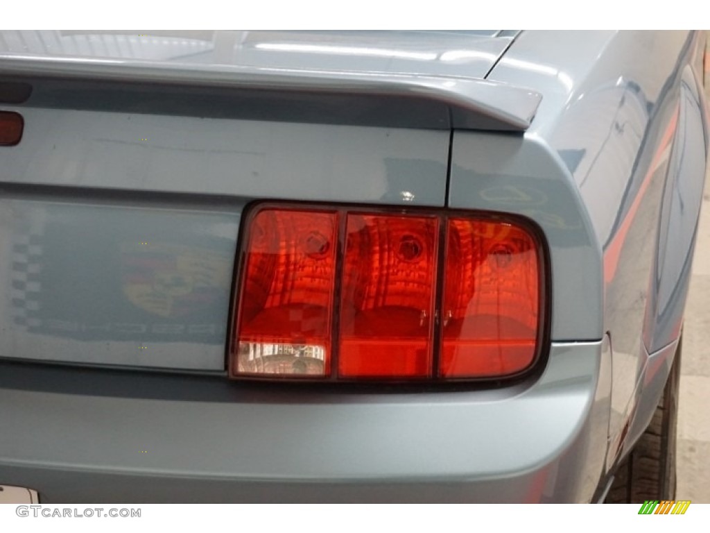 2006 Mustang GT Premium Convertible - Windveil Blue Metallic / Red/Dark Charcoal photo #68