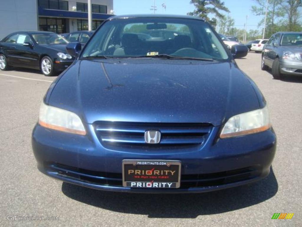 2001 Accord LX Sedan - Eternal Blue Pearl / Quartz Gray photo #8