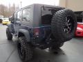 2010 Deep Water Blue Pearl Jeep Wrangler Unlimited Rubicon 4x4  photo #3