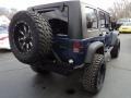 2010 Deep Water Blue Pearl Jeep Wrangler Unlimited Rubicon 4x4  photo #4