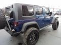 2010 Deep Water Blue Pearl Jeep Wrangler Unlimited Rubicon 4x4  photo #32