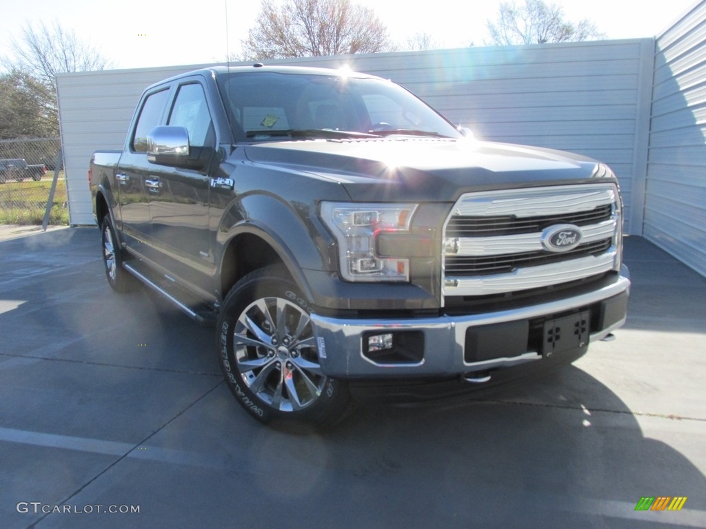 2016 F150 Lariat SuperCrew 4x4 - Magnetic / Black photo #2