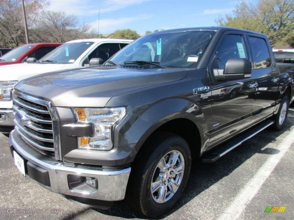 2016 F150 XLT SuperCrew - Magnetic / Medium Earth Gray photo #2