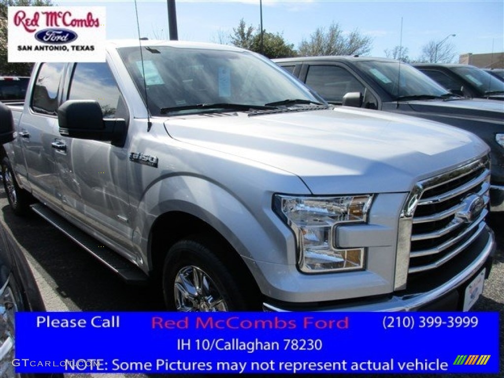 2016 F150 XLT SuperCrew - Ingot Silver / Medium Earth Gray photo #1