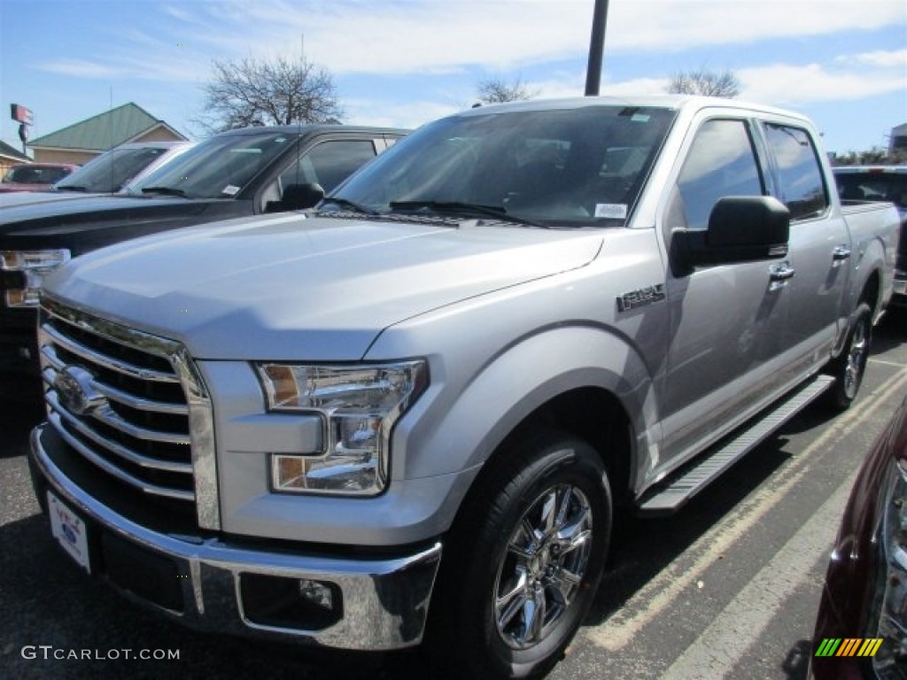 2016 F150 XLT SuperCrew - Ingot Silver / Medium Earth Gray photo #2