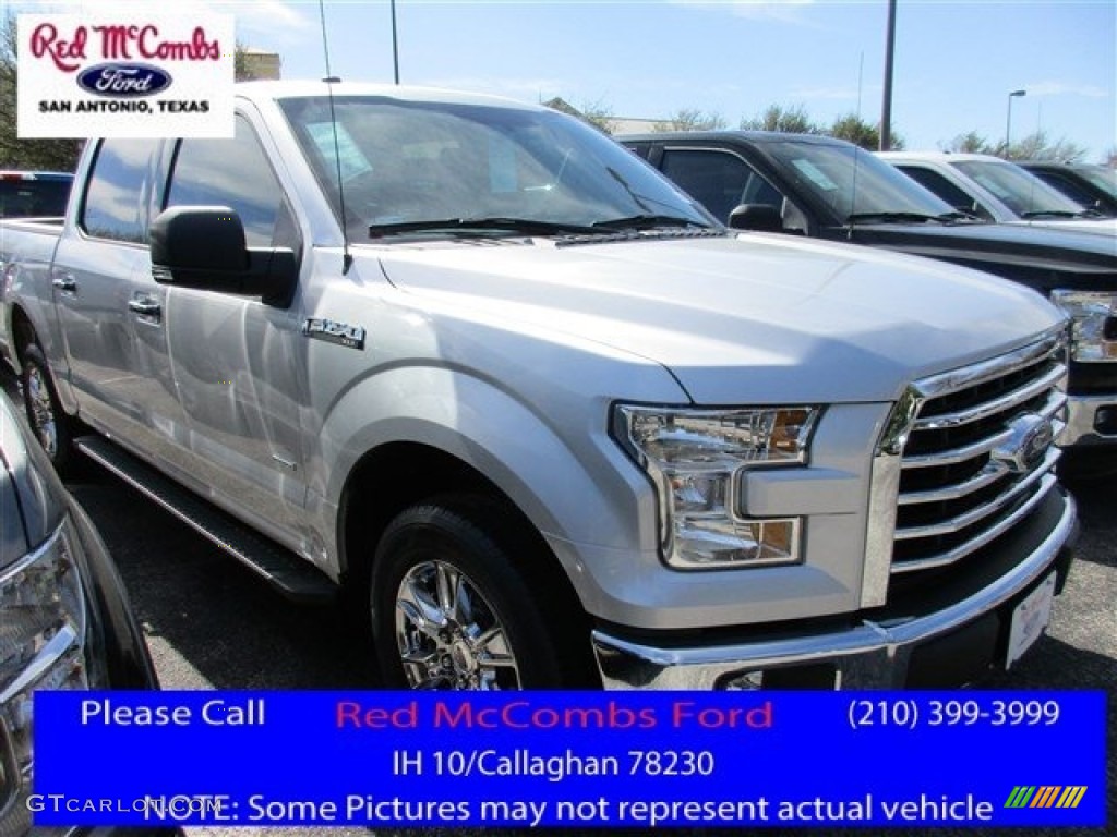 2016 F150 XLT SuperCrew - Ingot Silver / Medium Earth Gray photo #1