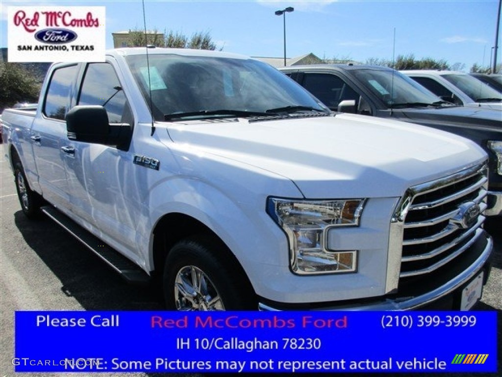 2016 F150 XLT SuperCrew - Oxford White / Medium Earth Gray photo #1