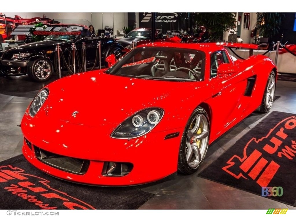 Guards Red 2005 Porsche Carrera GT Standard Carrera GT Model Exterior Photo #111108491