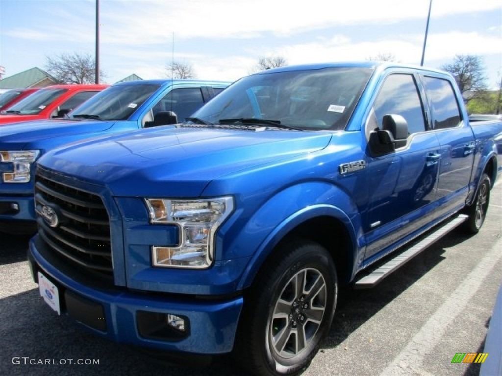 2016 F150 XLT SuperCrew - Blue Flame / Black photo #2