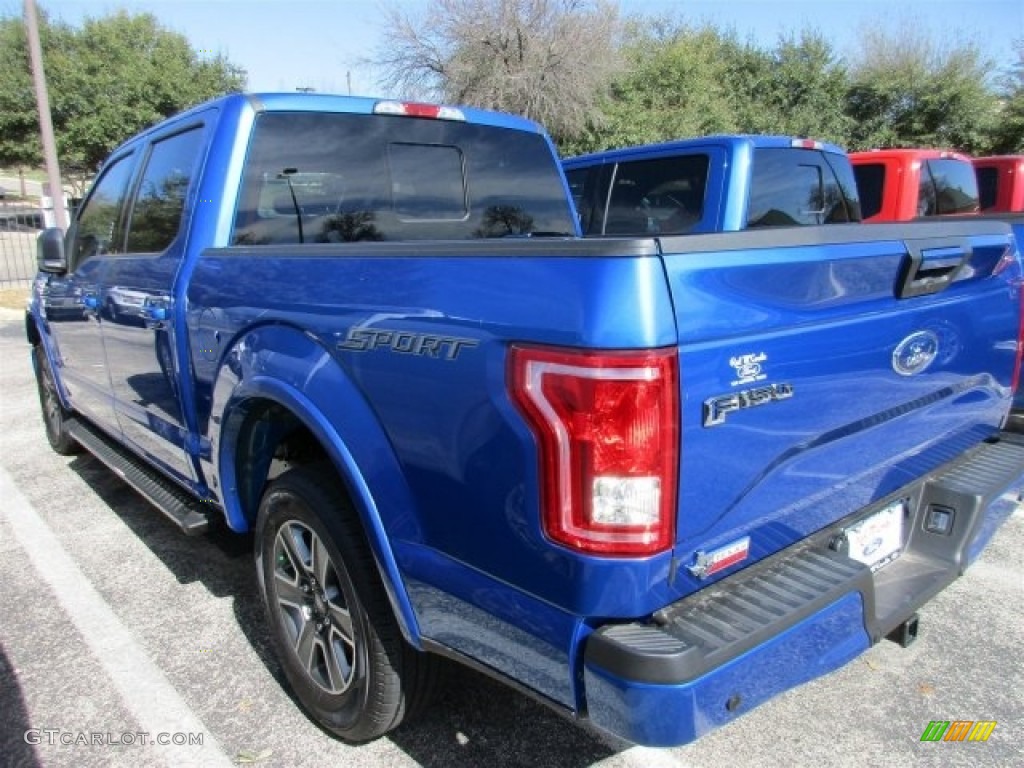 2016 F150 XLT SuperCrew - Blue Flame / Black photo #6