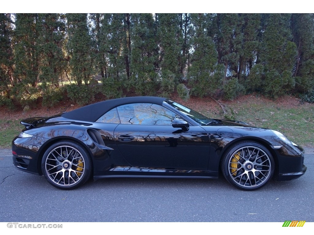 Black 2014 Porsche 911 Turbo S Cabriolet Exterior Photo #111110369
