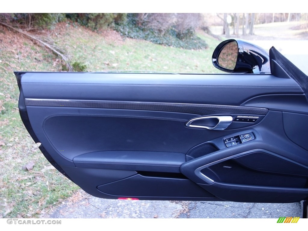 2014 Porsche 911 Turbo S Cabriolet Black Door Panel Photo #111110498
