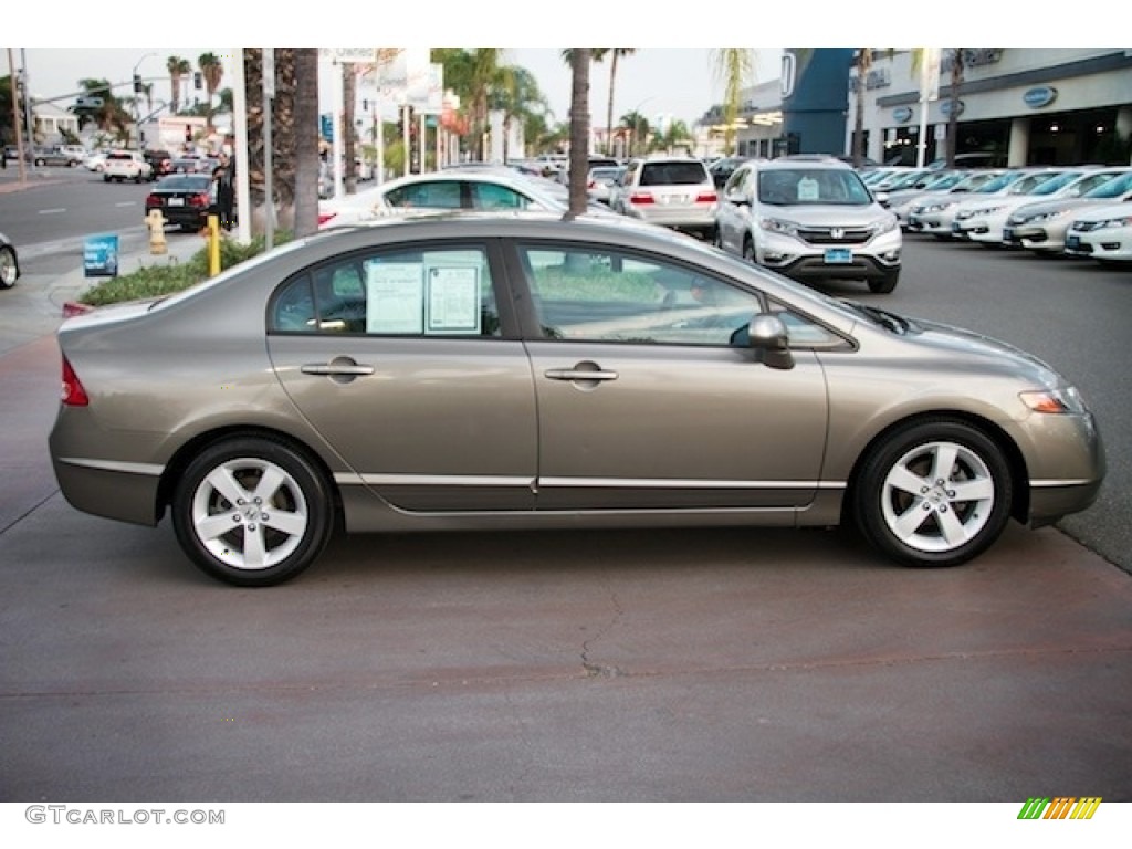 2006 Civic EX Sedan - Shoreline Mist Metallic / Gray photo #12