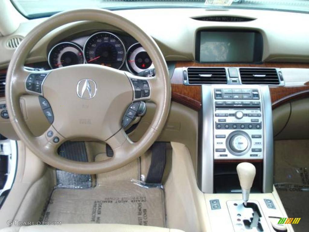 2005 Acura RL 3.5 AWD Sedan Parchment Dashboard Photo #11111094