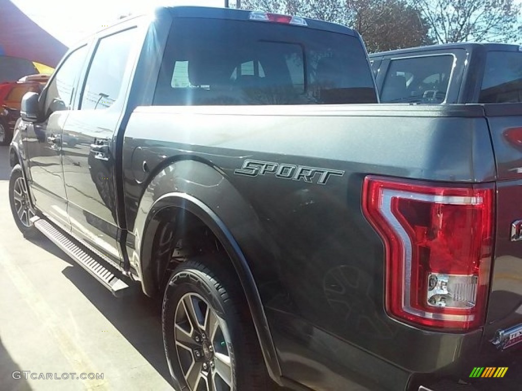 2016 F150 XLT SuperCrew - Magnetic / Black photo #9