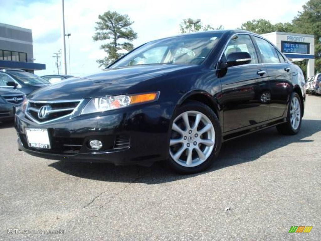 2006 TSX Sedan - Nighthawk Black Pearl / Parchment photo #1