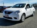 2014 Fresh Powder White Nissan Versa 1.6 SV Sedan  photo #3