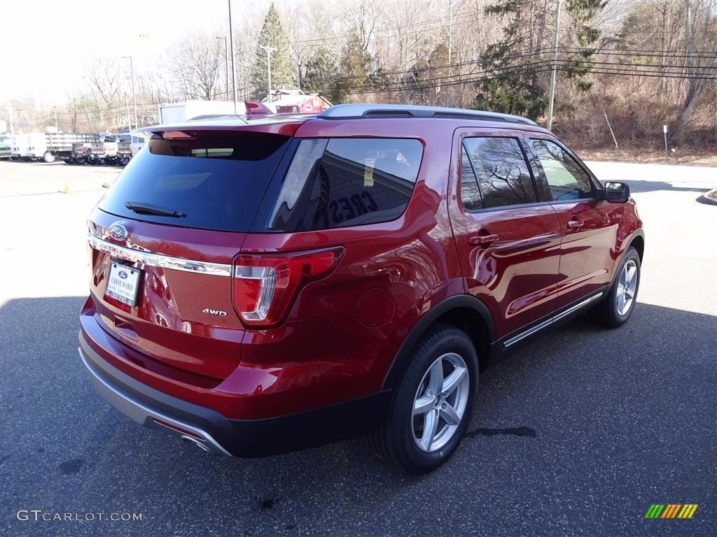 2016 Explorer XLT 4WD - Ruby Red Metallic Tri-Coat / Medium Light Camel photo #7