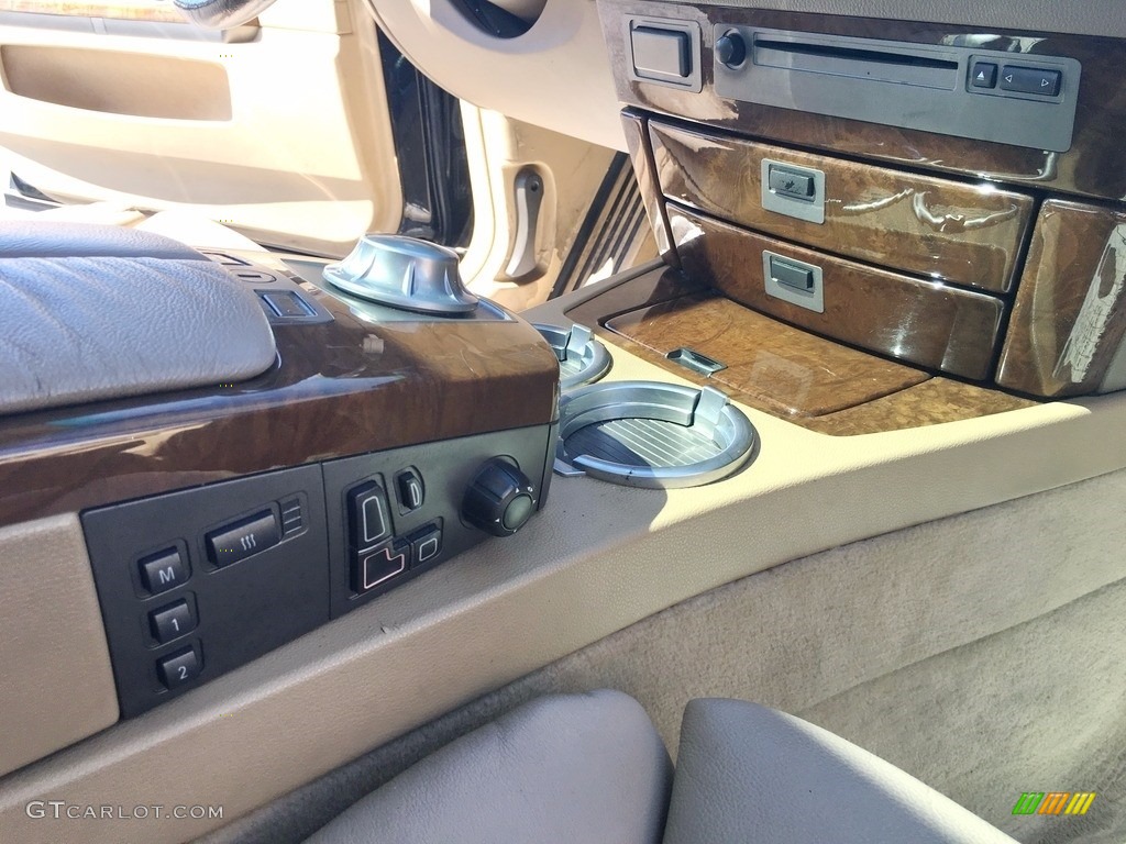 2002 7 Series 745Li Sedan - Black Sapphire Metallic / Beige III photo #36