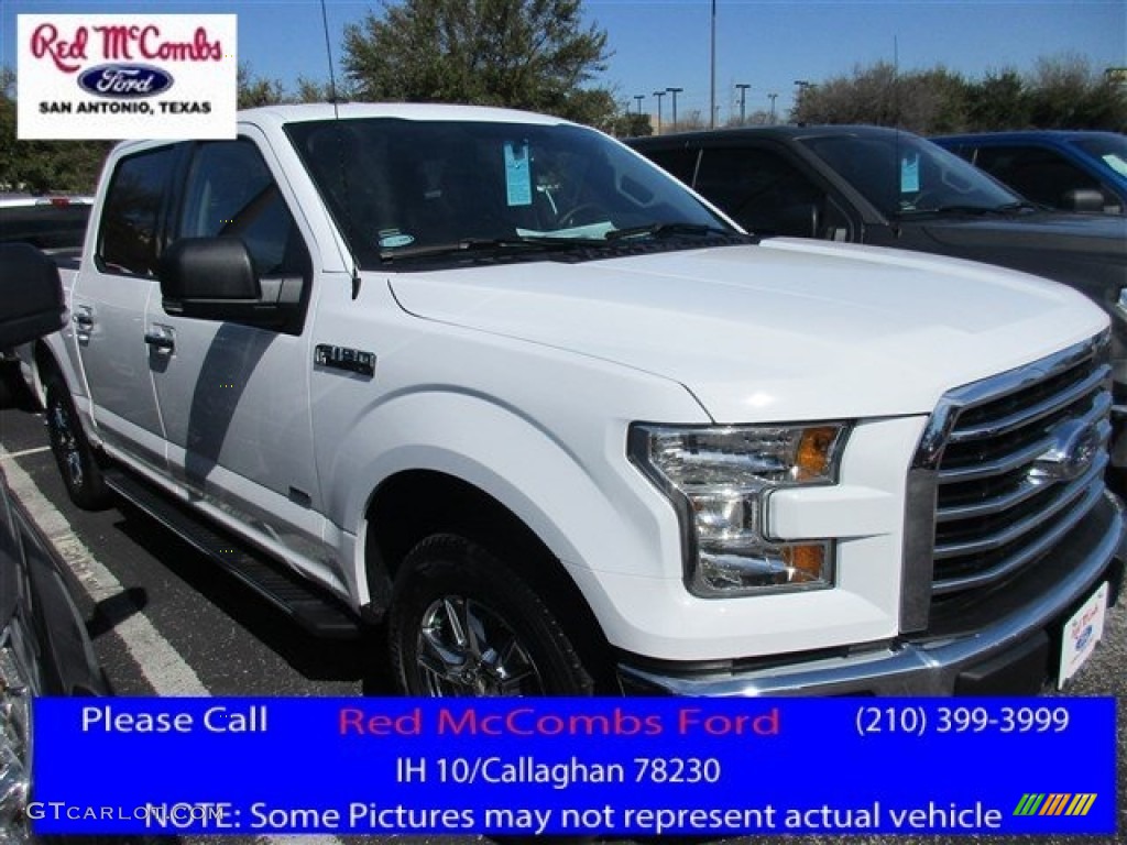 2016 F150 XLT SuperCrew - Oxford White / Medium Earth Gray photo #1
