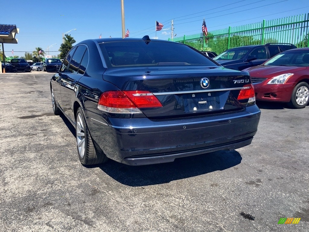 2007 7 Series 750Li Sedan - Monaco Blue Metallic / Cream Beige photo #53