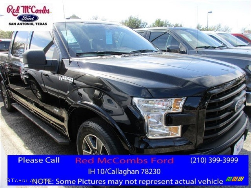 2016 F150 XLT SuperCrew - Shadow Black / Black photo #1