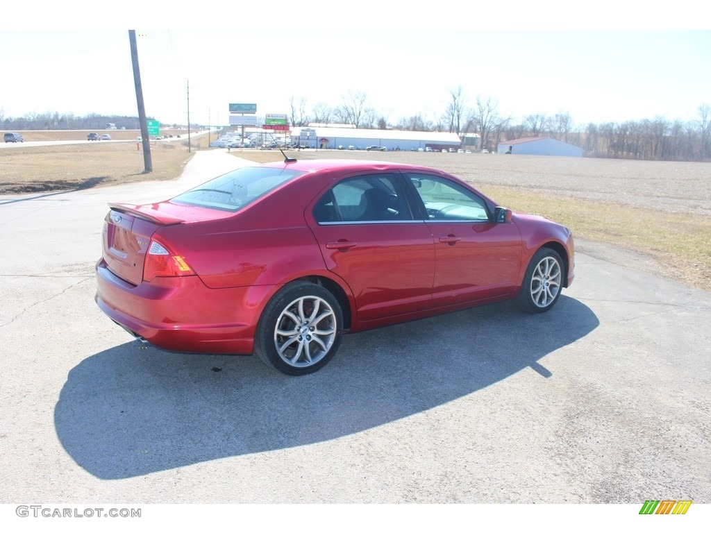 2012 Fusion SE - Red Candy Metallic / Charcoal Black photo #19