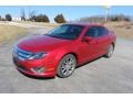2012 Red Candy Metallic Ford Fusion SE  photo #39