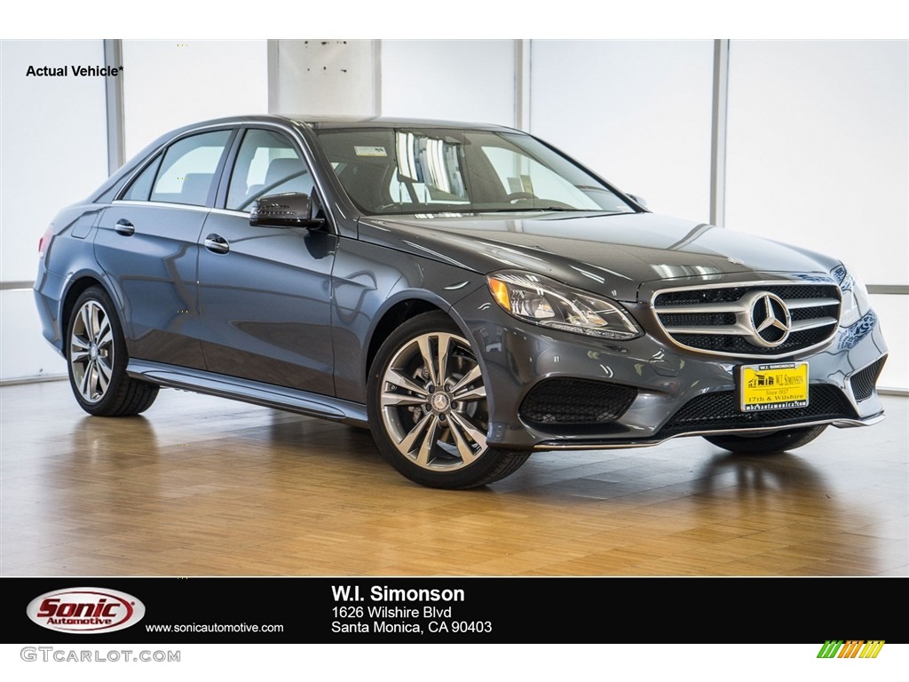2016 E 350 Sedan - Steel Grey Metallic / Black photo #1