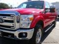 2014 Vermillion Red Ford F250 Super Duty Lariat Crew Cab 4x4  photo #36