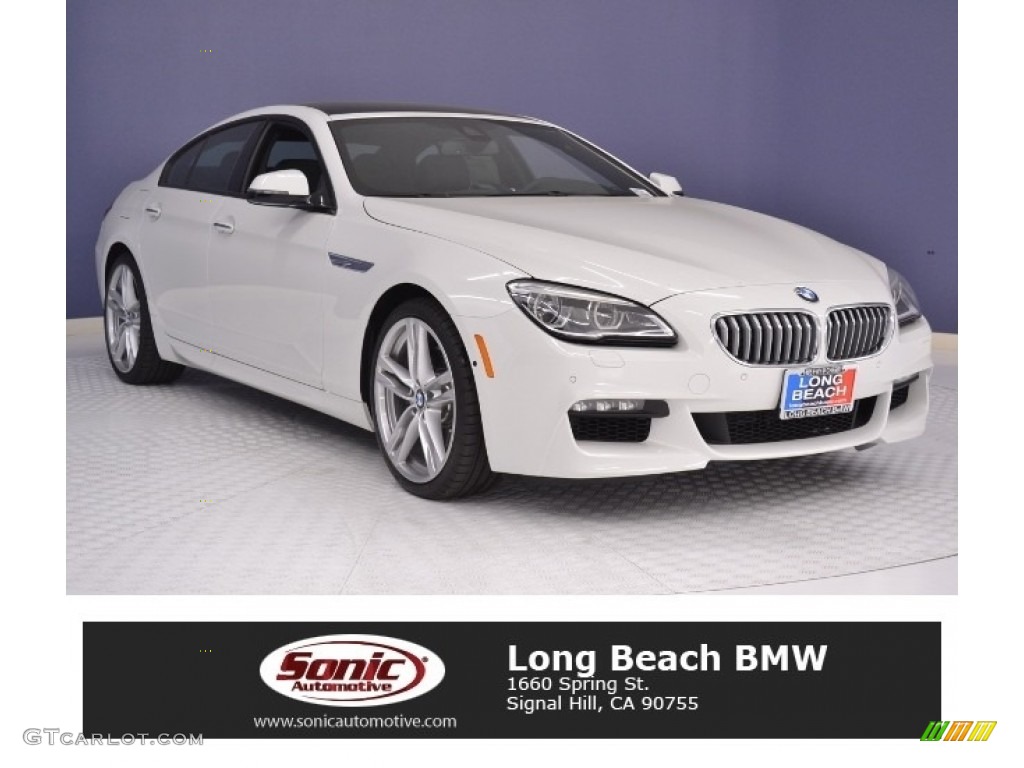 2016 6 Series 650i Gran Coupe - Alpine White / Black photo #1