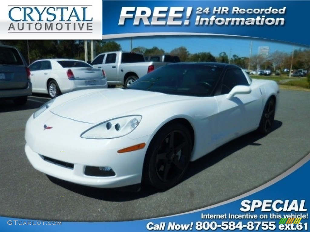 2005 Corvette Coupe - Arctic White / Cashmere photo #1