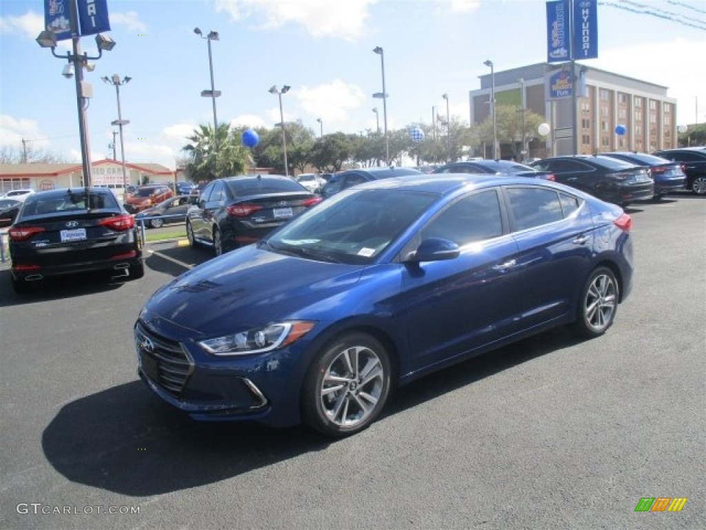 2017 Elantra Limited - Lakeside Blue / Black photo #3