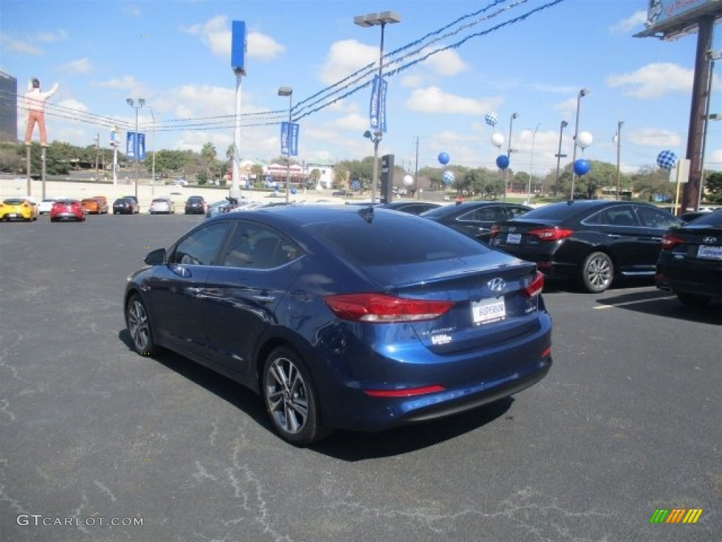 2017 Elantra Limited - Lakeside Blue / Black photo #6