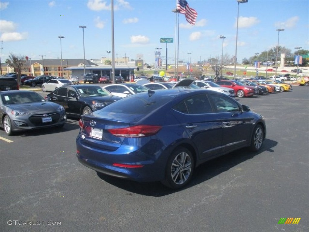 2017 Elantra Limited - Lakeside Blue / Black photo #7