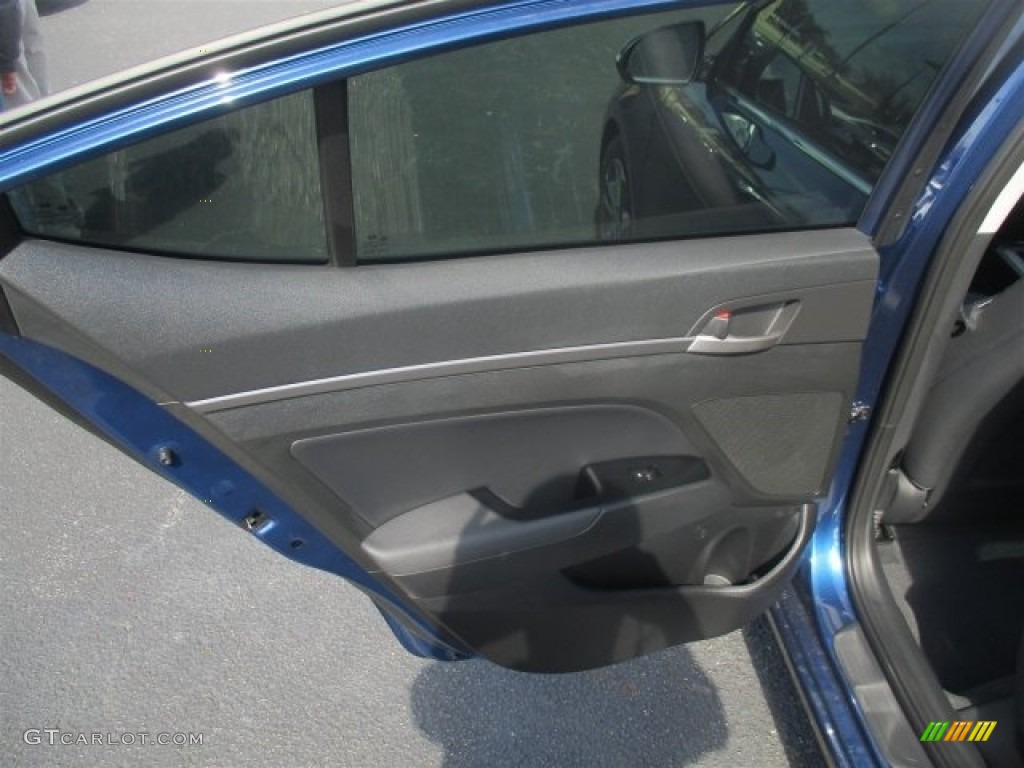 2017 Elantra Limited - Lakeside Blue / Black photo #18