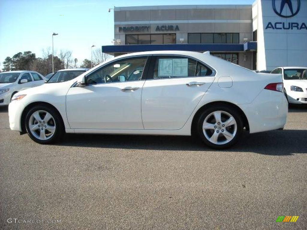 2009 TSX Sedan - Premium White Pearl / Parchment photo #3