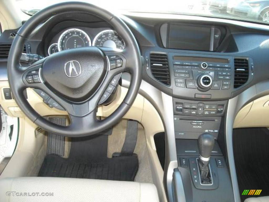 2009 TSX Sedan - Premium White Pearl / Parchment photo #11