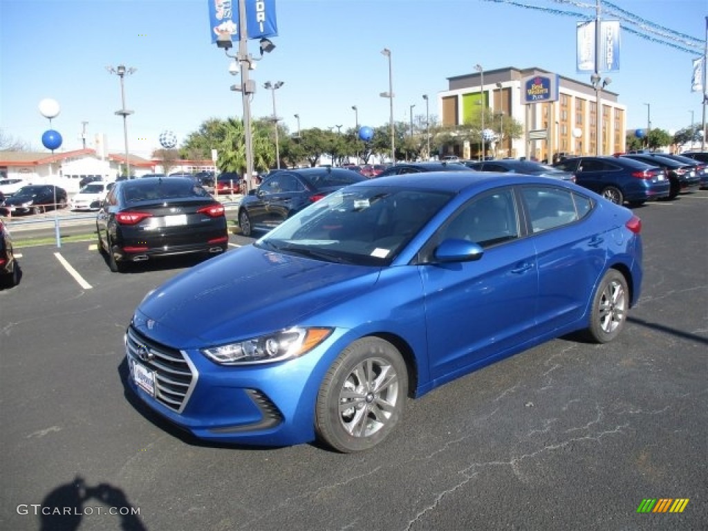 2017 Elantra SE - Electric Blue / Gray photo #3
