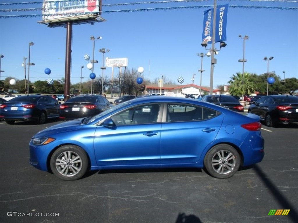 2017 Elantra SE - Electric Blue / Gray photo #6