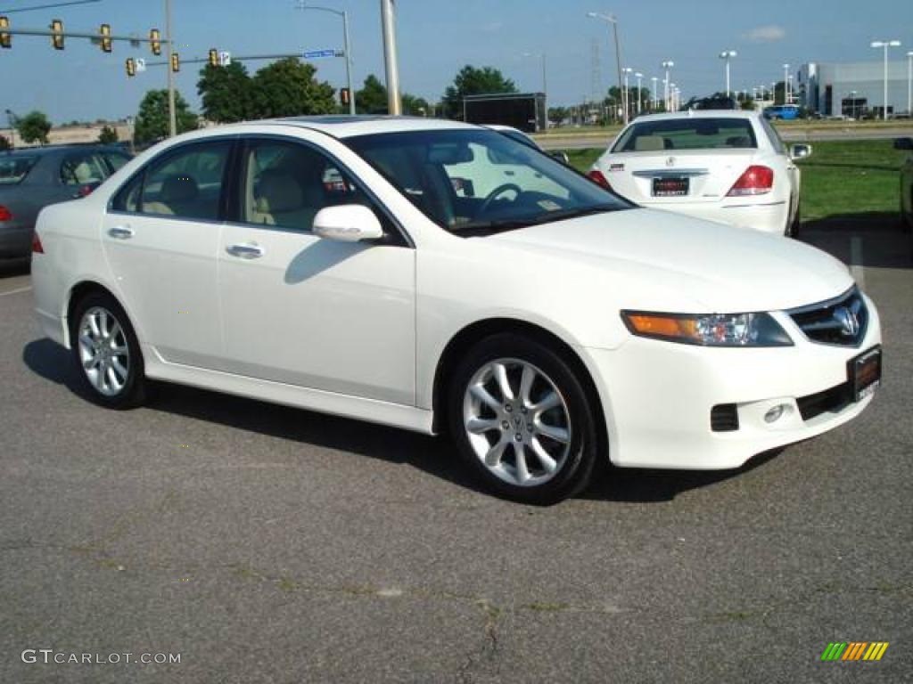 2008 TSX Sedan - Premium White Pearl / Parchment photo #6